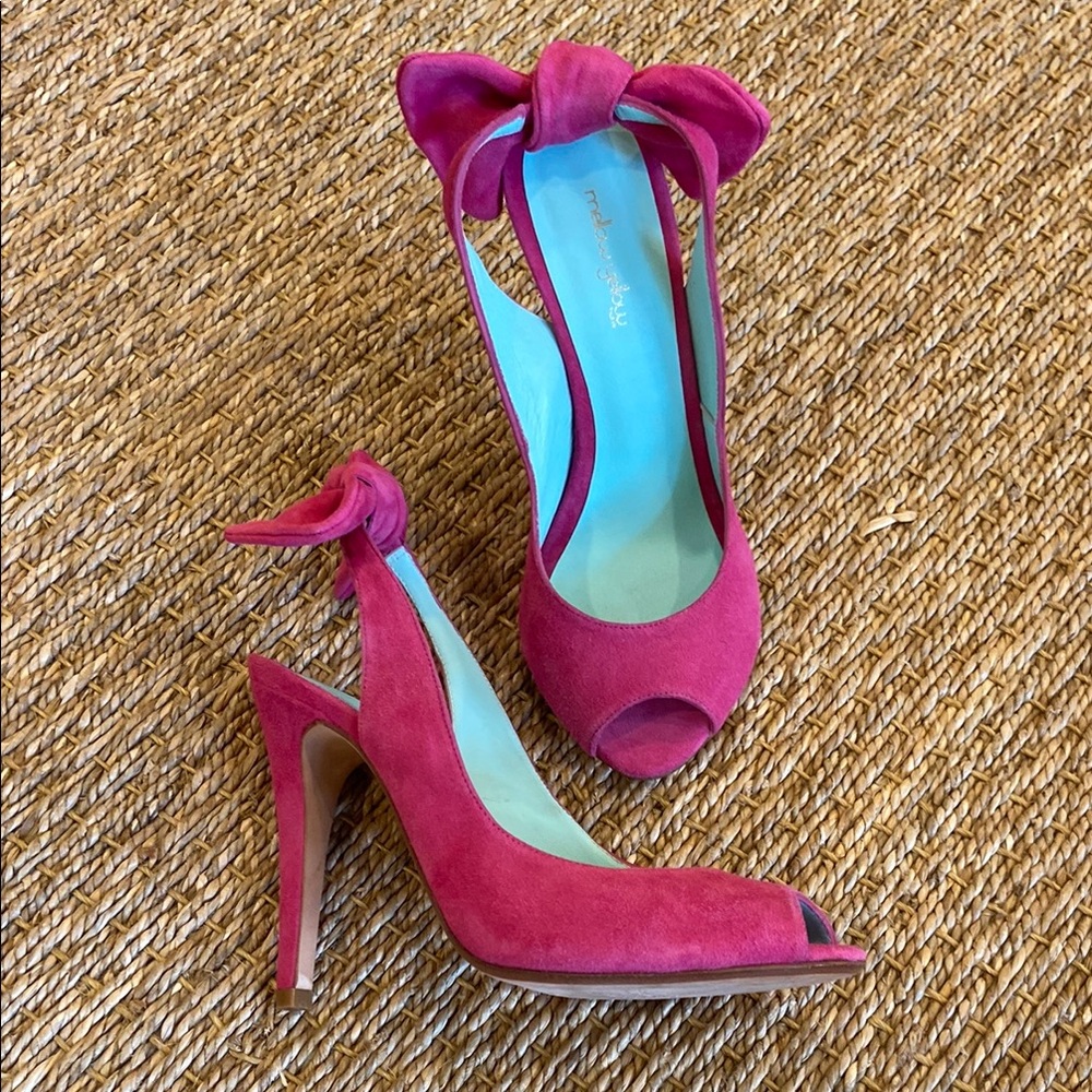 NWOT Mellow Yellow Paris Pink Peep-Toe Heels